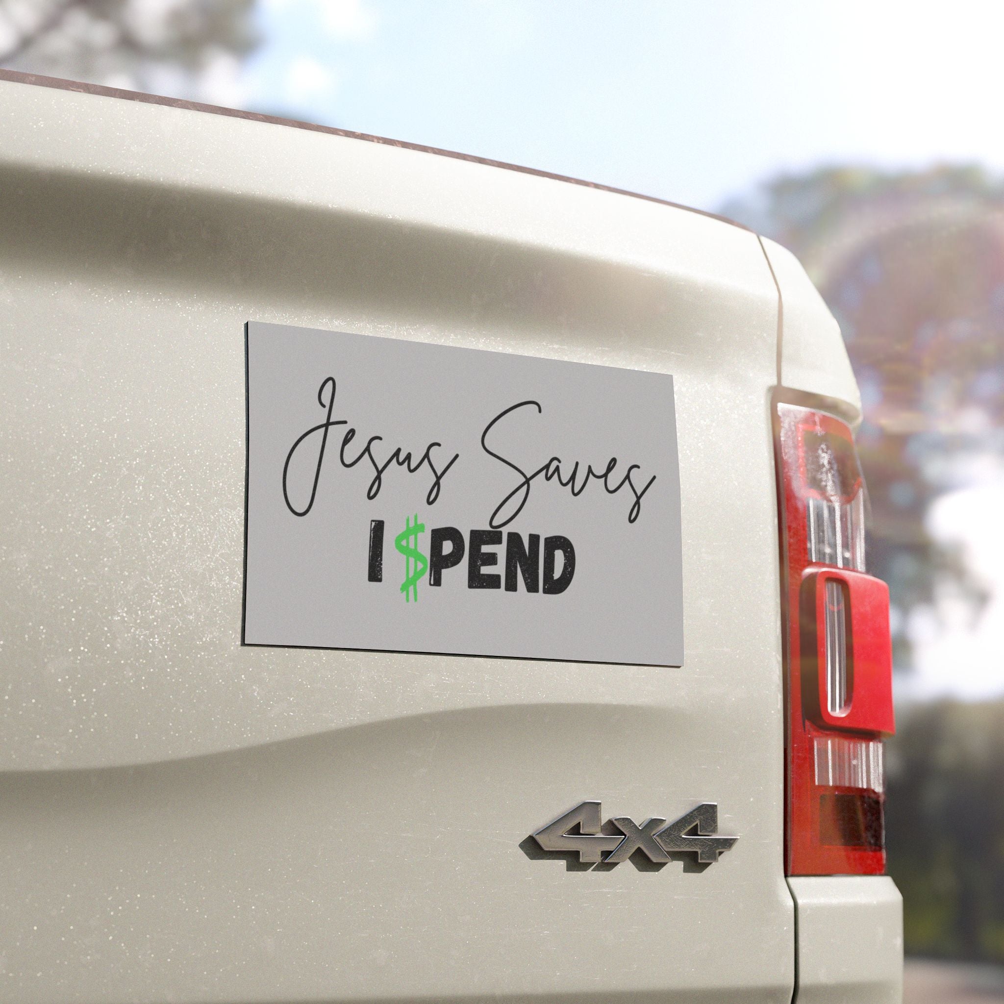 Car Magnet - Jesus Saves I $pend