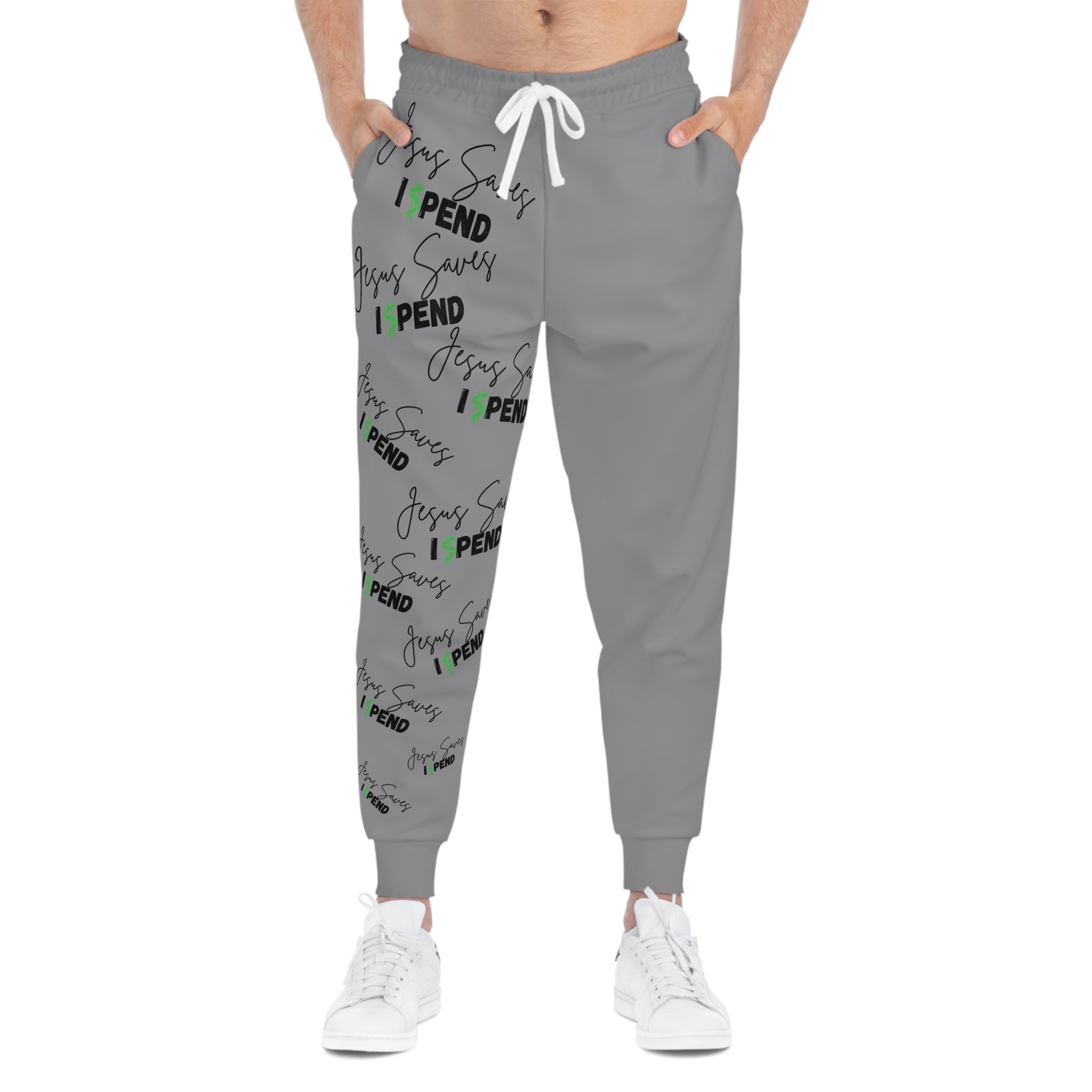 Adult Unisex Sweatpants - Jesus Saves, I Spend