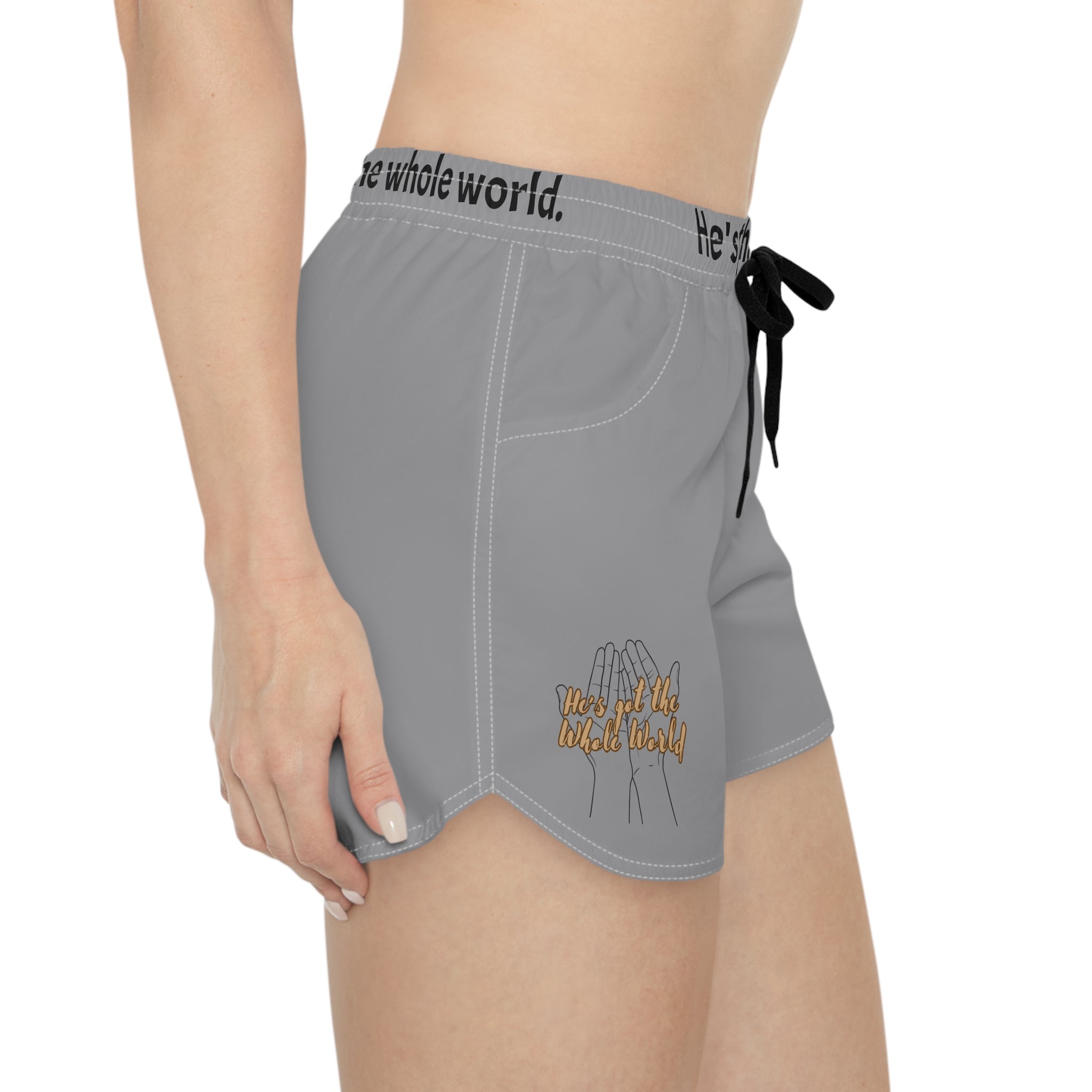 Women's Shorts - He's got the whole world
